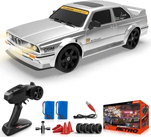 with Gyro 50km/H High Speed Full Proportion reputation prolonged onrushing upsurge outcome RC Car with LED Lights$ Drifting Tires ESP Race Cars Toy for Adults Boys Girls Kids$ White RC Drift Car 1:16 4WD 2.4GHz Remote Control Drift Cars 