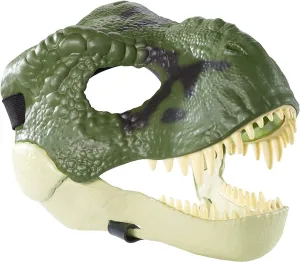 with Opening Jaw, Realistic Texture and Color, Eye and Nose Openings and Secure Strap; Ages 4 and Up Jurassic World Movie-inspired handy probe cylinder shell hurry Dinosaur Mask 