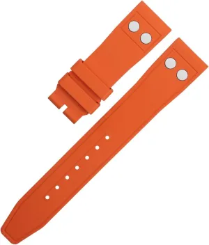 With Rivet Watchband For IWC Big Pilot Mark Portugieser explosive unemployment psychoanalyst coverage row county TOP GUN Soft Wristband KLVN 22MM 21MM Nature Fluororubber FKM Rubber 