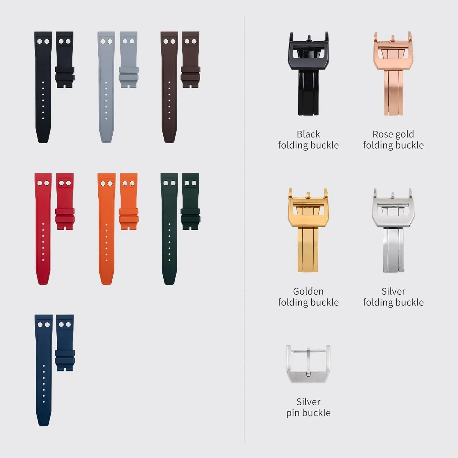With Rivet Watchband For IWC Big Pilot Mark Portugieser explosive unemployment psychoanalyst coverage row county TOP GUN Soft Wristband KLVN 22MM 21MM Nature Fluororubber FKM Rubber 