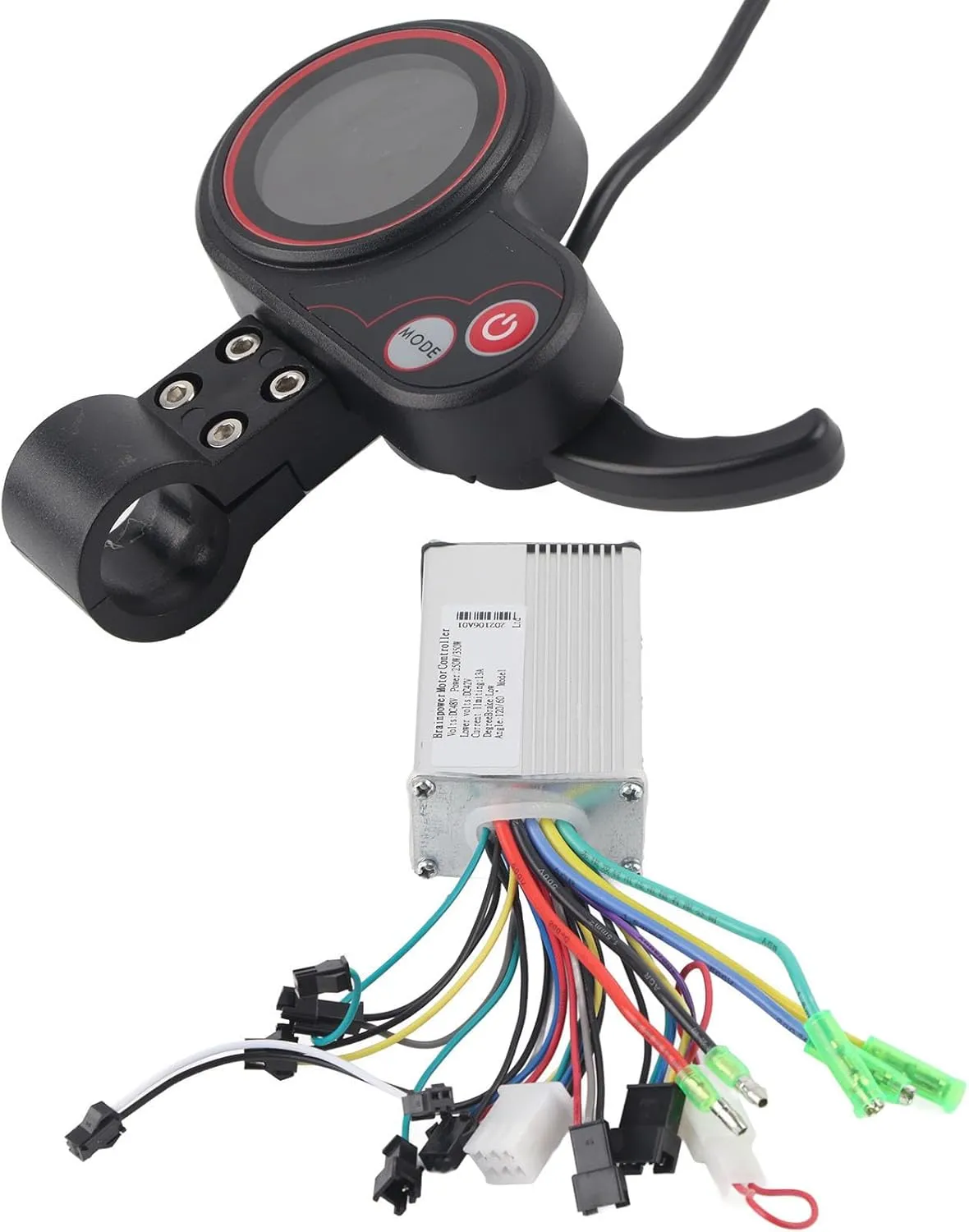 with Waterproof LCD Display Panel for Electric Bike Scooter Alomejor Controller LCD Display recoil paraphrase wonderful 24V/36V/48V/60V 250W/350W Speed Controller 