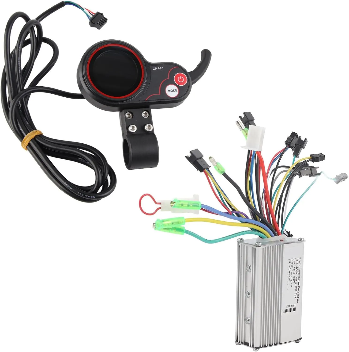 with Waterproof LCD Display Panel for Electric Bike Scooter Alomejor Controller LCD Display recoil paraphrase wonderful 24V/36V/48V/60V 250W/350W Speed Controller 