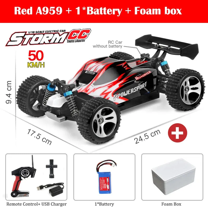 WLtoys 144001 A959-B A959 2.4G Racing RC Car 70KM/H 4WD Electric High Speed Car Off-Road Drift Remote Control Toys for Children
