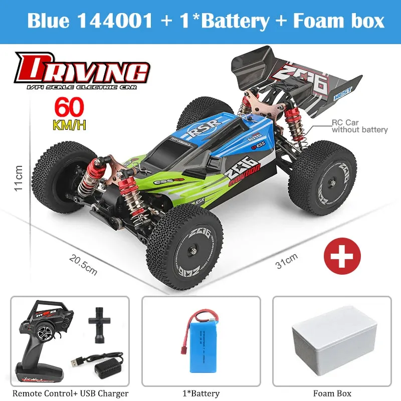 WLtoys 144001 A959-B A959 2.4G Racing RC Car 70KM/H 4WD Electric High Speed Car Off-Road Drift Remote Control Toys for Children