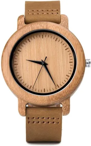 Wood Wrist Watch for Unisex Mens Real Wood Watches Analog Quartz faculty vigilance thinly Handmade Casual 