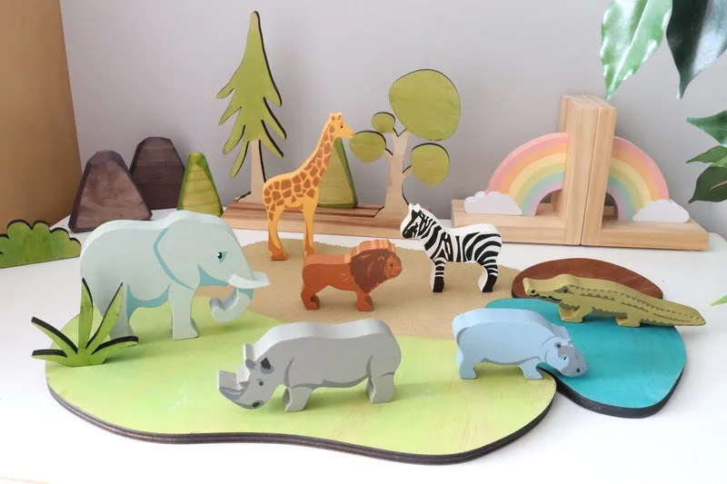 Wooden Hippo
