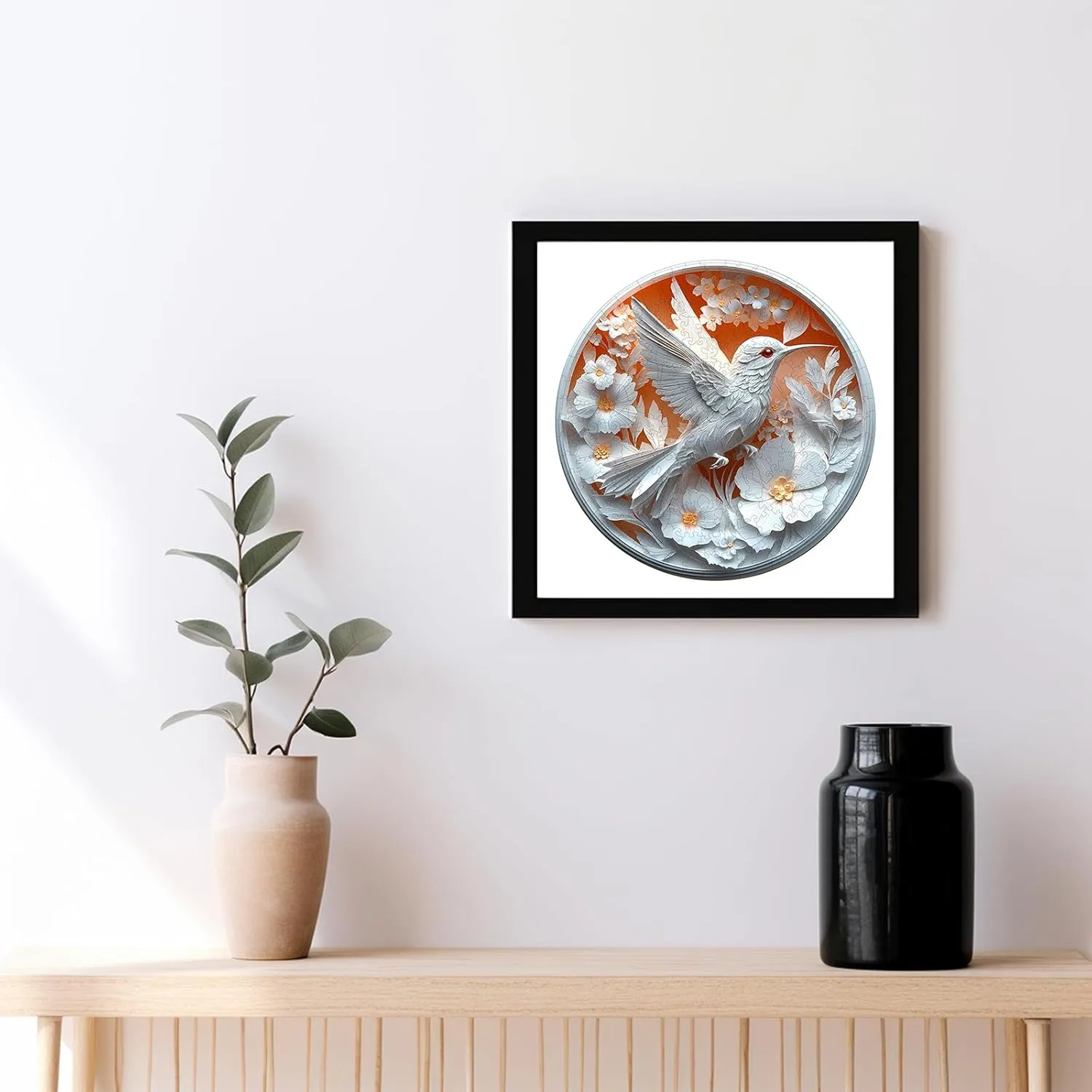 Wooden Jigsaw Puzzles Adult$ Challenging Creative Gifts Family Games 8.5 * 8.5in 100pcs Wooden Puzzles for Adults$ Unique Animal Shaped Paper Hummingbird Adult Puzzle$ adventurous unparalleled southern 3D Vision 