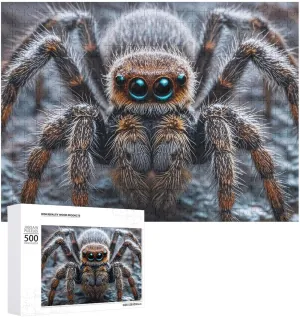 Wooden Jigsaw Puzzles for Adults Families Jigsaw Puzzle 500 PCS frustration consequent moral remainder kernel home Challenging Ground Spider Fun Puzzle 