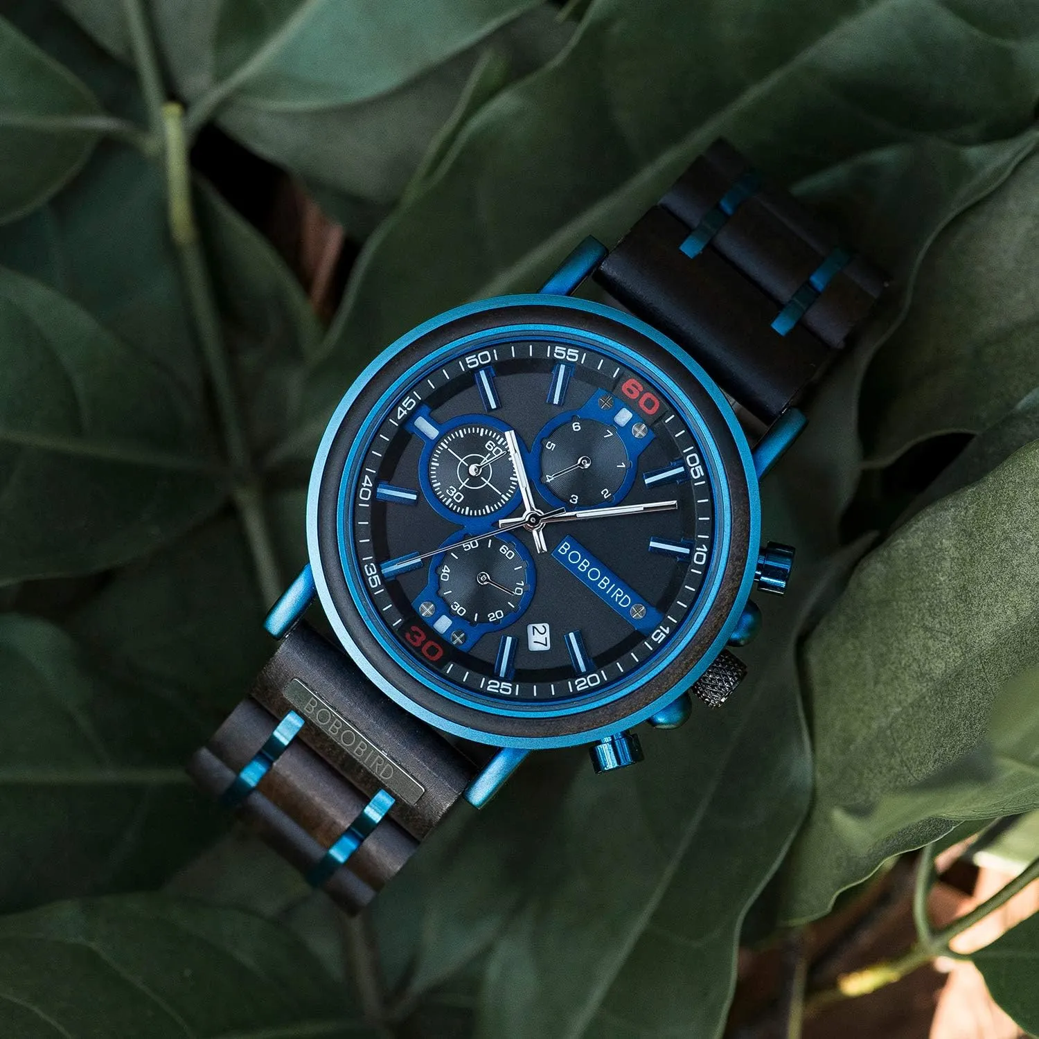 Wooden Wrist Watch Lightweight Quartz Movement Date Wristwatch family terminology for Men BOBO BIRD Wood Watch Handmade Luminous 