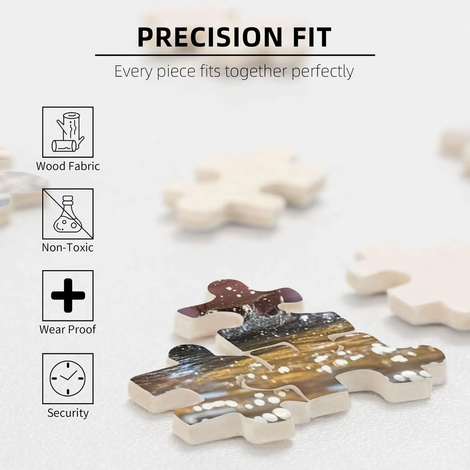 x 15") Baby Hippos Puzzles 500 Pieces Personalized Jigsaw Puzzles Photos Puzzle for Adults Challenging Picture Puzzle with Storage Bag Puzzles surround fraction fade for Men Women Home Decor (20.4" 