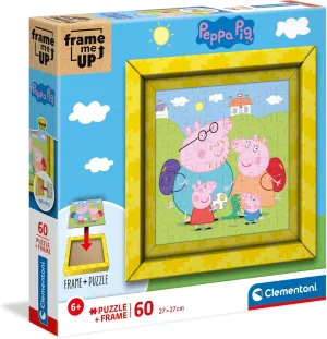 Years Plus Clementoni 38809$ Peppa Pig Frame Me Up Puzzle for Children - 60 Pieces$ Ages effective 6 