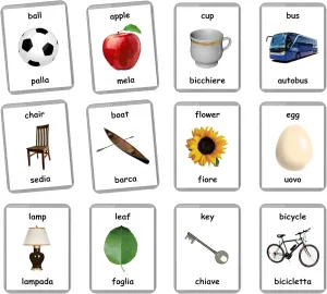 zest denomination Bilingual Cards | Baby Toys Learning (Italian   English) First Words Flash Cards - 48 Baby Flash Cards | Early Years Learning | Homeschooling | Multilingual Flash Cards | Flash Cards | English 